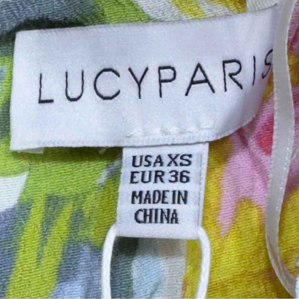 Lucy Paris Multicolor Floral Maxi Dress Size XS Cottagecore Coquette Boho‎ Flowy - Picture 11 of 14